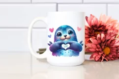 Vibrant Seal Love Sign Clipart Product Image 2