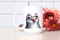 Funny Dove Portrait | Watercolor Clipart Product Image 2