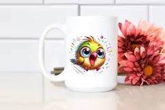 Colorful Small Baby Finch | Clipart Product Image 2