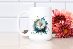 Abstract Glossy Morning Glory Clipart Product Image 2