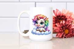 Cute Baby Unicorn Posing Johnny | Sublimation | Clipart Product Image 2