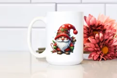 Christmas Gnome,Watercolor PNG Product Image 2