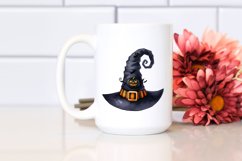 Funny Halloween Hat Watercolor Clipart Product Image 2