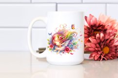 Watercolor Cute Fairy Petals Wind Sublimation Clipart Product Image 2