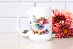 Watercolor Cute Fairy Petals Wind Sublimation Clipart Product Image 2