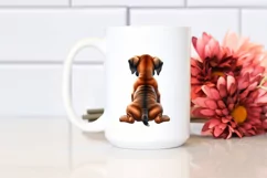 Watercolor Boxer with Christmas Gifts, Transparent PNG Product Image 2