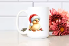 Cute Baby Duck,Watercolor PNG Product Image 2
