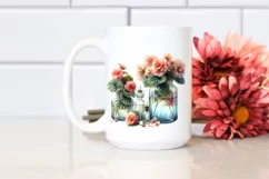 Watercolor Bottle Begonia | Clipart Product Image 2