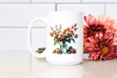 Watercolor Bottle Begonia | Clipart Product Image 2