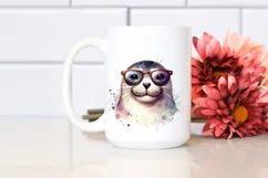 Funny Cute Seal Portrait | Sublimation Clipart Product Image 2
