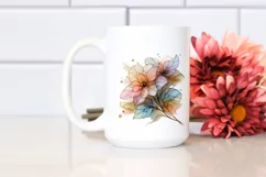 Glossy Impatiens Watercolor PNG Product Image 2