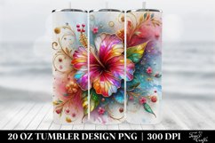 Floral Tumbler, 20 oz Skinny Tumbler Wrap Product Image 1