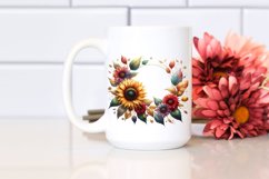 Abstract Small Sunflower Watercolor Clipart Product Image 2