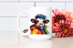 Proud Baby Cow Posing PNG Product Image 2