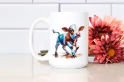 Baby Cow on Dance Floor, Sublimation PNG Product Image 2
