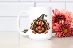 Funny Turkey Sitting Party | Sublimation | Clipart Product Image 2