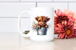 Whimsical Cow Portrait, Transparent PNG Product Image 2