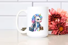 Cute Baby Unicorn Equipped for Business | Sublimation | Product Image 2