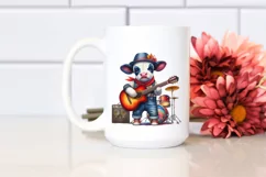 Baby Cow Musician PNG Product Image 2