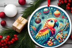Round Christmass Ornament PNG Product Image 2