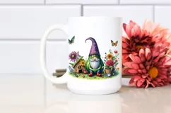 Watercolor Gnome House Rainbow | Clipart Product Image 2