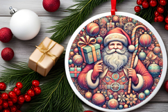 Round Christmass Ornament PNG Product Image 2