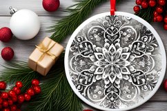 Round Christmas Ornament Sublimation|Clipart Product Image 1