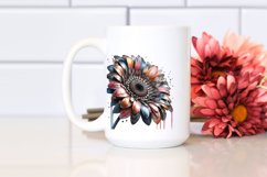 Artistic Gerbera Watercolor Splash | Sublimation | Clipart Product Image 2