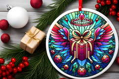 Round Christmass Ornament PNG Product Image 2