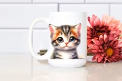 Cute Baby Cat with Big Eyes PNG Product Image 2