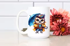 Happy Owl Model with Raincoat, Transparent PNG Product Image 2
