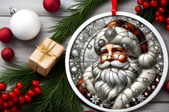 Round Christmass Ornament PNG Product Image 2