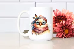 Funny Chicken Scarf Sunglasses Portrait | Sublimation Product Image 2