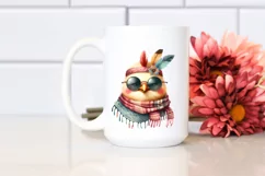 Funny Chicken Scarf Sunglasses Portrait | Sublimation Product Image 2