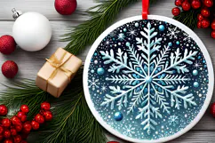 Round Christmass Ornament PNG Product Image 2