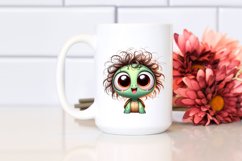 Crazy Looking Small Baby Turtle Smiling | Clipart Product Image 2