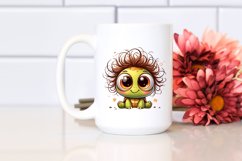 Crazy Looking Small Baby Turtle Smiling | Clipart Product Image 2