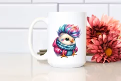 Vibrant Chicken in Watercolor, High-Res PNG Product Image 2