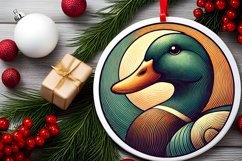 Round Christmas Ornament Sublimation|Clipart Product Image 1