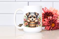 Cute Baby Dog in Watercolor, Transparent PNG Product Image 2