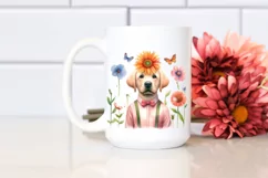 Funny Labrador Retriever Watercolor Clipart Product Image 2