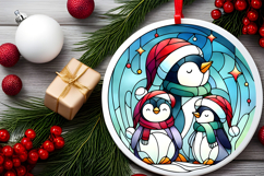 Round Christmass Ornament PNG Product Image 2