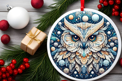 Round Christmass Ornament PNG Product Image 2