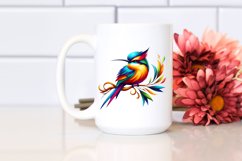 Colorfull Vibrant Bird Watercolor Wimsical Product Image 2