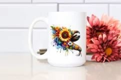 Abstract Watercolor Sloth, Transparent PNG Product Image 2