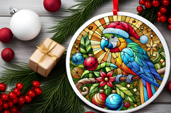 Round Christmass Ornament PNG Product Image 2