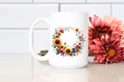 Watercolor Vibrant Floral Sunflower | Clipart Product Image 2