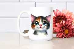 Happy Cat Portrait, Digital PNG Product Image 2