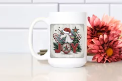 Retro Joy Unicorn Santa Hat Png Product Image 2