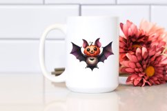 Funny Watercolor Halloween Bat | Clipart Product Image 2